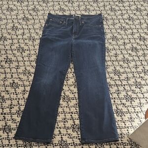 Madewell Dark Blue Flare Jeans
